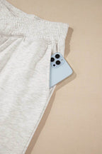 Elastic Waist Active Pants with Pockets - Delanoir