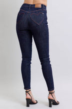 Judy Blue Full Size Heart Shaped Back Pockets Skinny Jeans - Delanoir