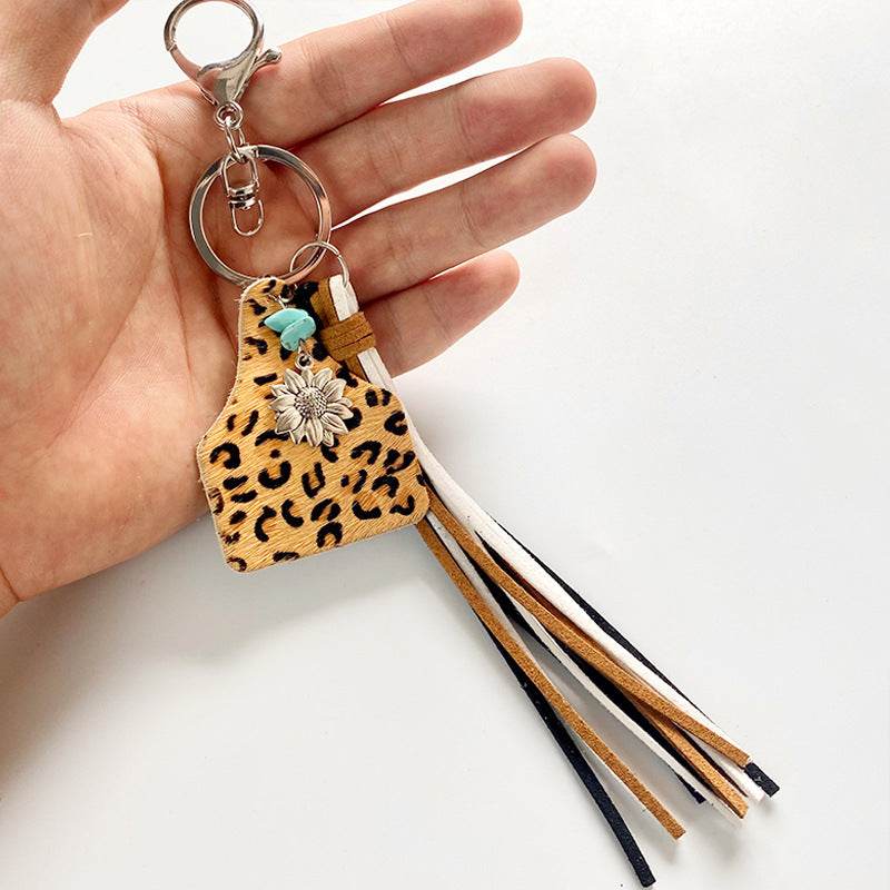 Turquoise Fringe Detail Key Chain - Delanoir