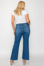 bytos Full Size Cat's Whiskers Mid Rise Ankle Jeans - Delanoir