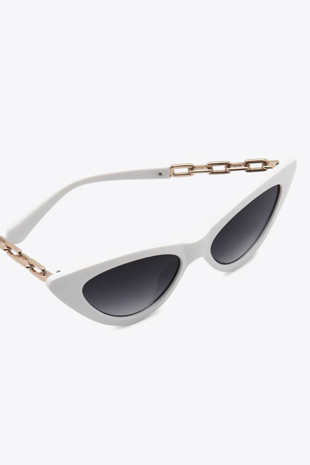 Chain Detail Cat-Eye Sunglasses - Delanoir