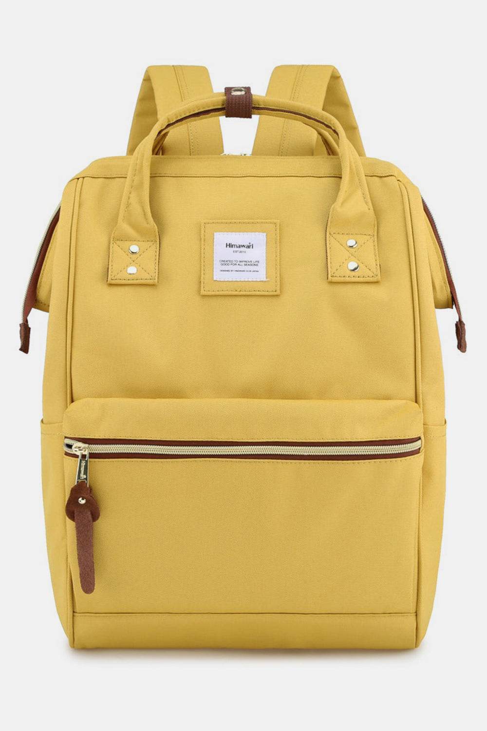 Himawari Waterproof Canvas Backpack Bag with Side Pockets - Delanoir