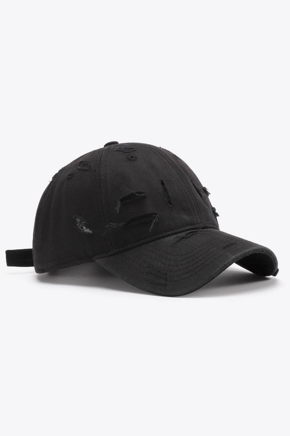 Distressed Adjustable Baseball Cap - Delanoir