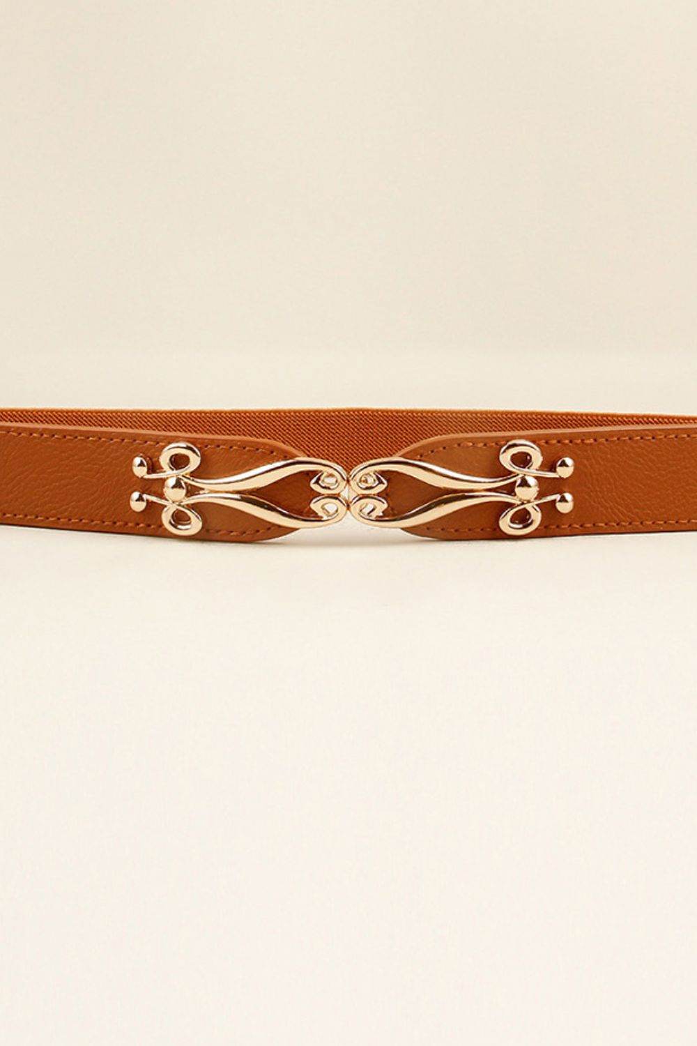 Alloy Buckle Elastic Belt - Delanoir