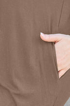 Basic Bae Full Size Round Neck Short Sleeve Dress with Pockets - Delanoir