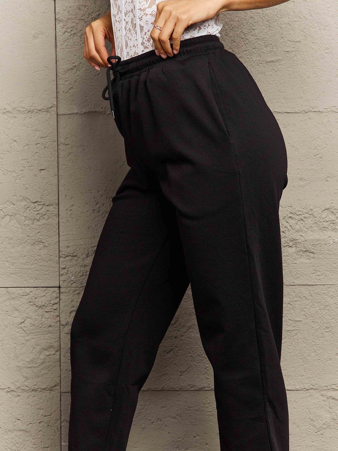 Simply Love Full Size Drawstring Sweatpants - Delanoir