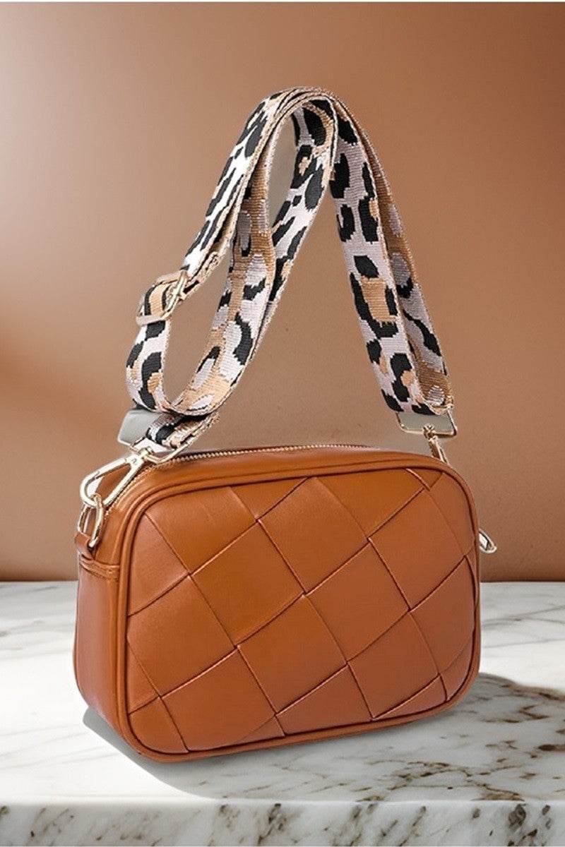 Zenana Cassette Woven Crossbody Bag - Delanoir