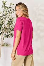 Basic Bae Full Size Round Neck Short Sleeve T-Shirt - Delanoir