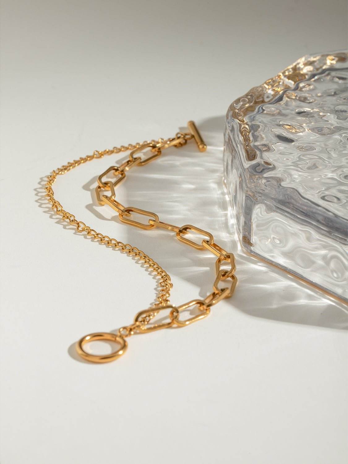 18K Gold-Plated Stainless Steel Chain Bracelet - Delanoir