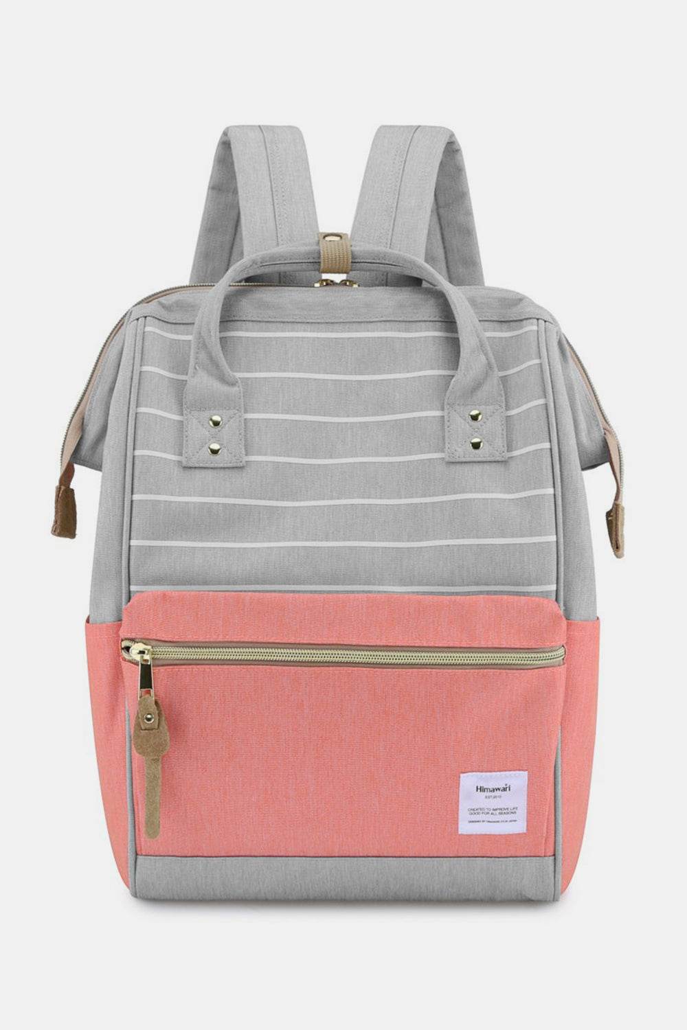 Himawari Waterproof Canvas Backpack Bag with Side Pockets - Delanoir