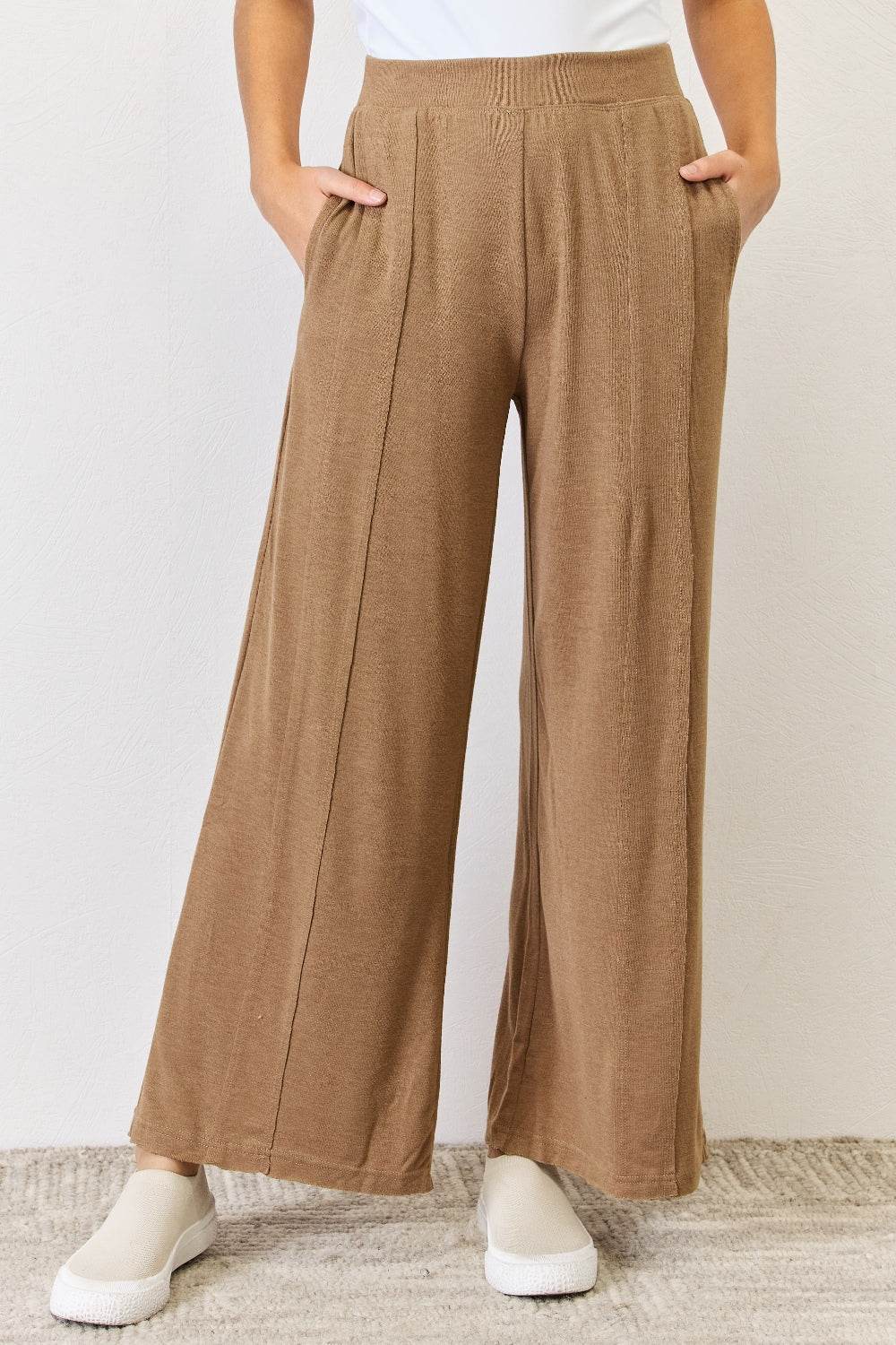 RISEN Ultra Soft Wide Leg Pants - Delanoir
