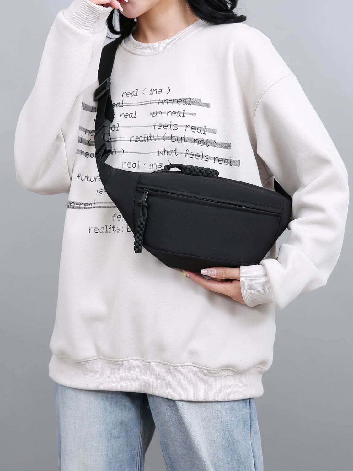 Oxford Cloth Adjustable Strap Sling Bag - Delanoir