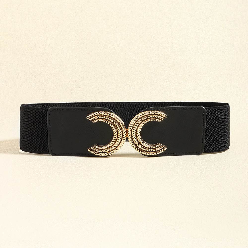 Double C Buckle Elastic Belt - Delanoir