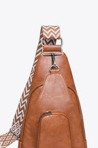 Adored Take A Trip PU Leather Sling Bag - Delanoir
