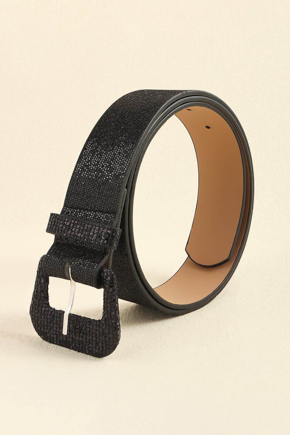 Glitter PU Leather Belt - Delanoir