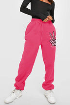 Simply Love Simply Love Full Size Drawstring DAY YOU DESERVE Graphic Long Sweatpants - Delanoir