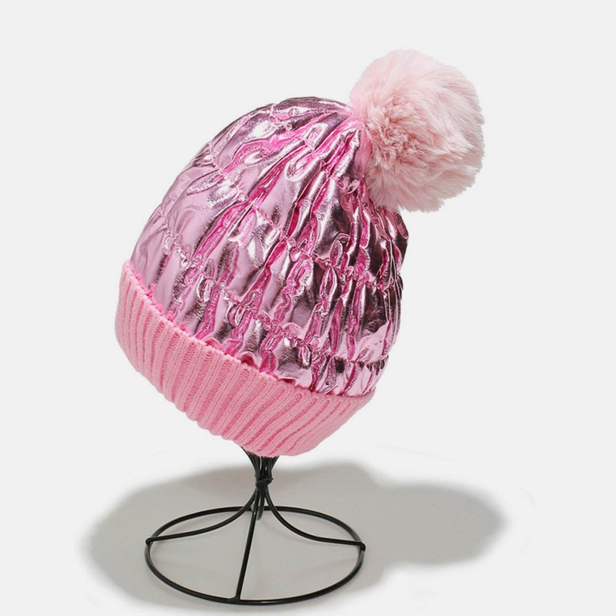 Thermal Knit Hat with Pompom - Delanoir