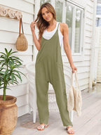 V-Neck Spaghetti Strap Jumpsuit - Delanoir