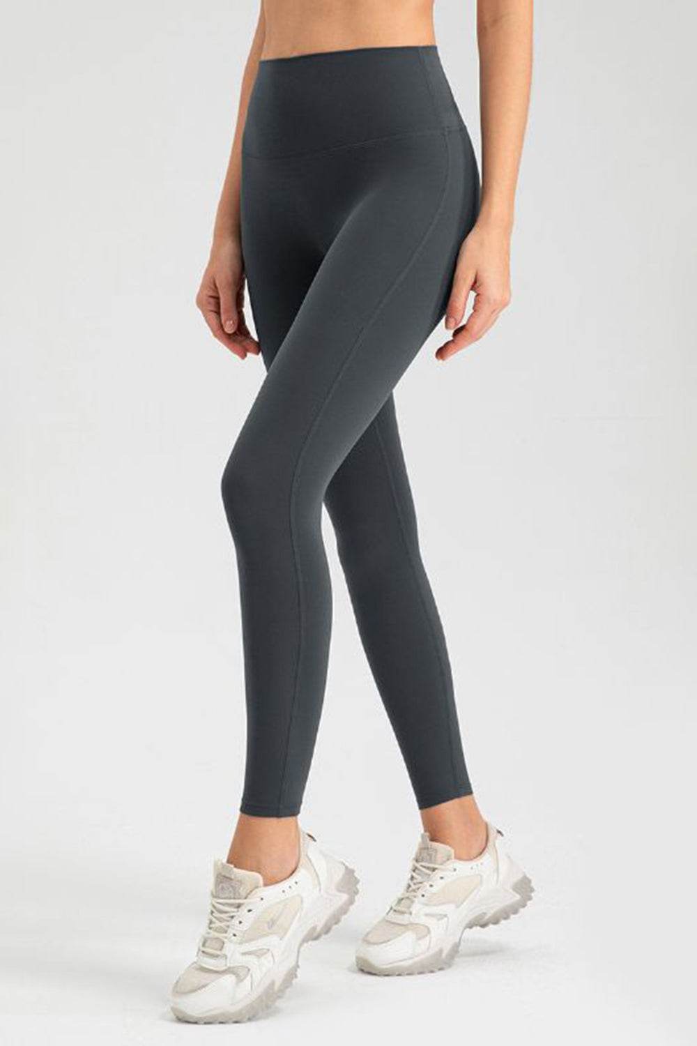 High Waist Skinny Active Pants - Delanoir