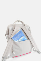 Himawari Contrast Waterproof Backpack Bag with External USB Port - Delanoir