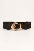 Shell Alloy Buckle Elastic Belt - Delanoir