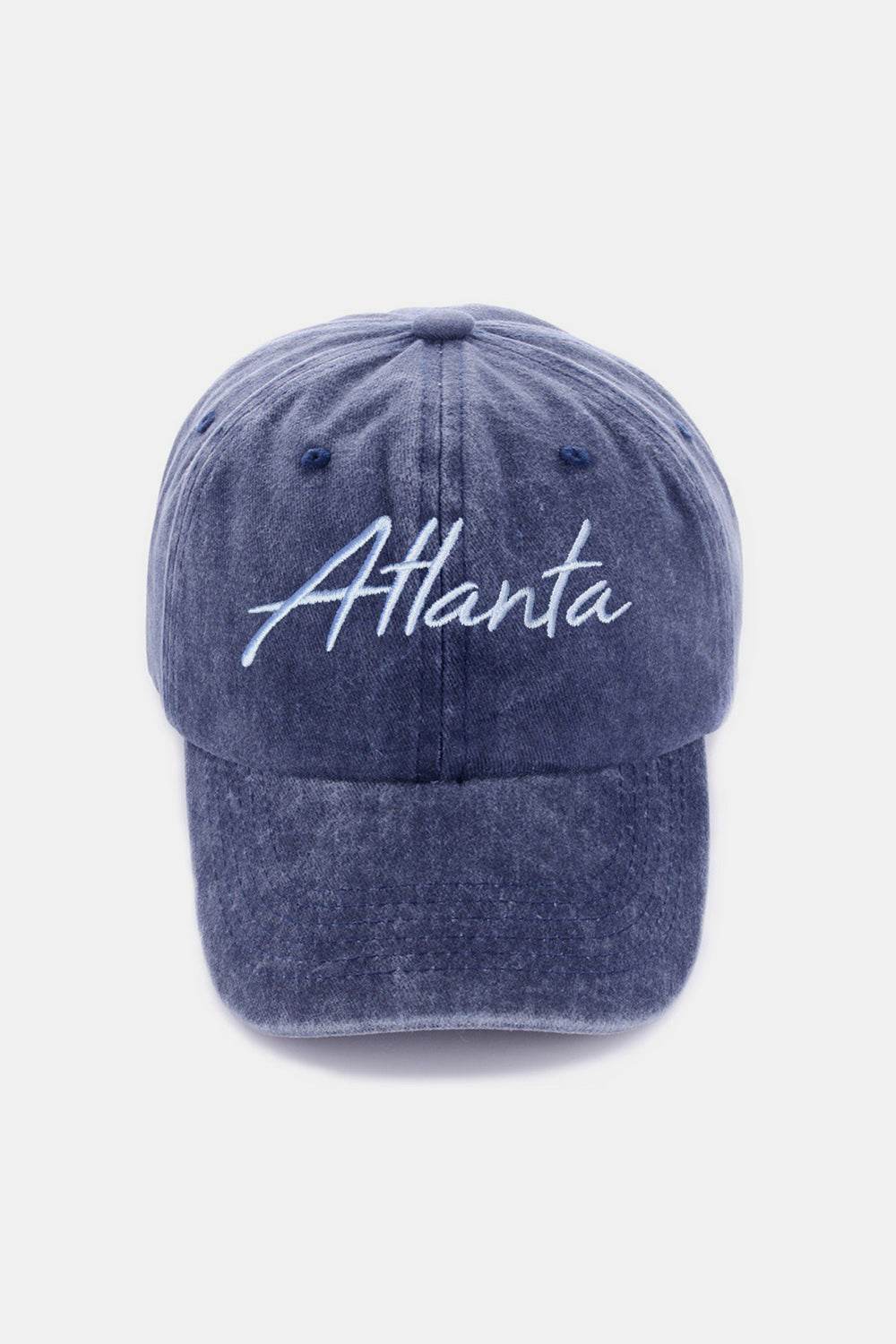 Zenana Washed ATLANTA Embroidered Baseball Cap - Delanoir