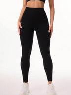 Pocketed High Waist Active Leggings - Delanoir