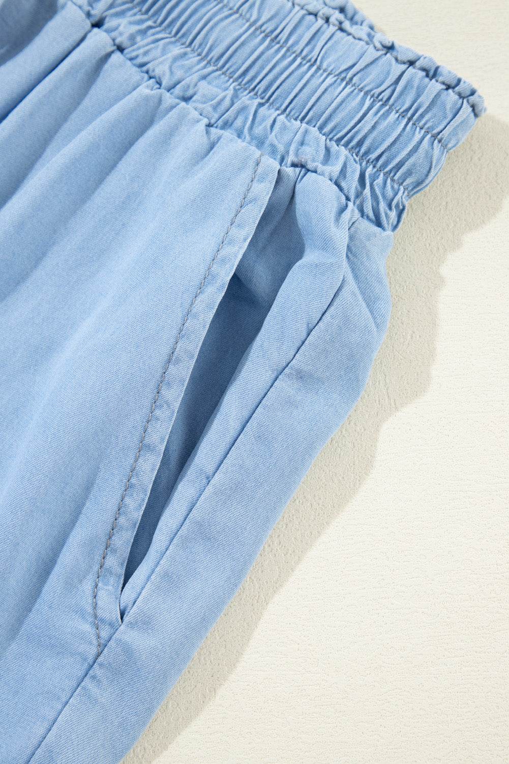 Drawstring Wide Leg Jeans - Delanoir