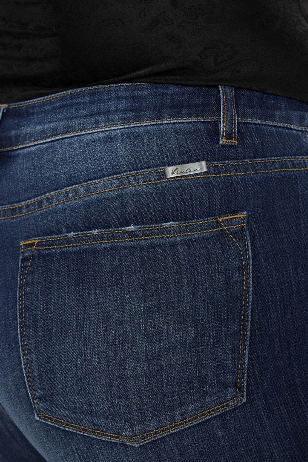Kancan Full Size Mid Rise Slim Flare Jeans - Delanoir