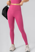 High Waist Wide Waistband Active Leggings - Delanoir