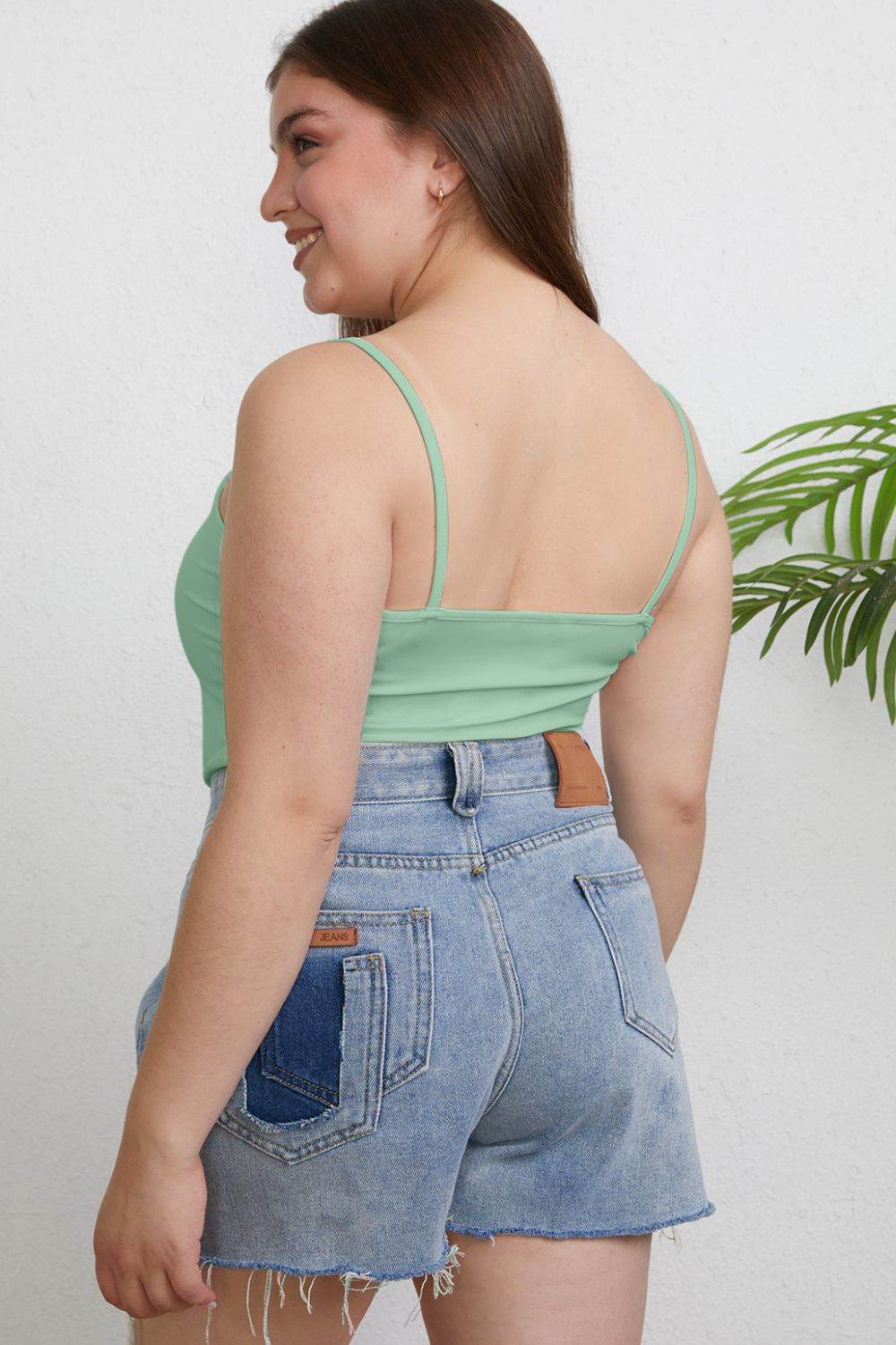 Basic Bae Full Size Round Neck Slim Cami - Delanoir