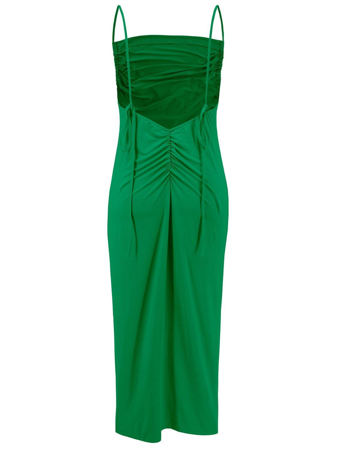 Backless Cowl Neck Sleeveless Cami Dress - Delanoir