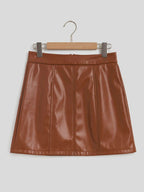 Mini Skirt with Zipper - Delanoir