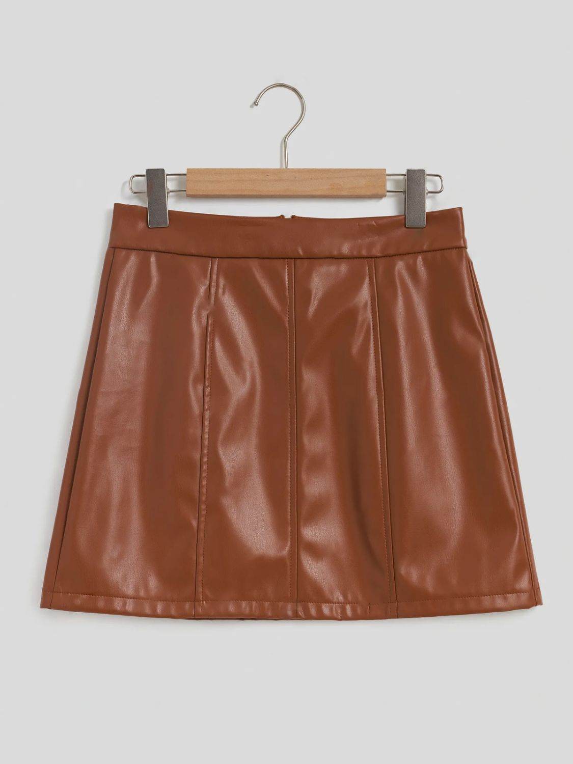 Mini Skirt with Zipper - Delanoir