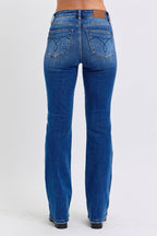 Judy Blue Full Size Run Mid-Rise Bootcut Jeans with Thermal Lining - Delanoir