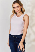 Basic Bae Full Size Round Neck Slim Tank - Delanoir
