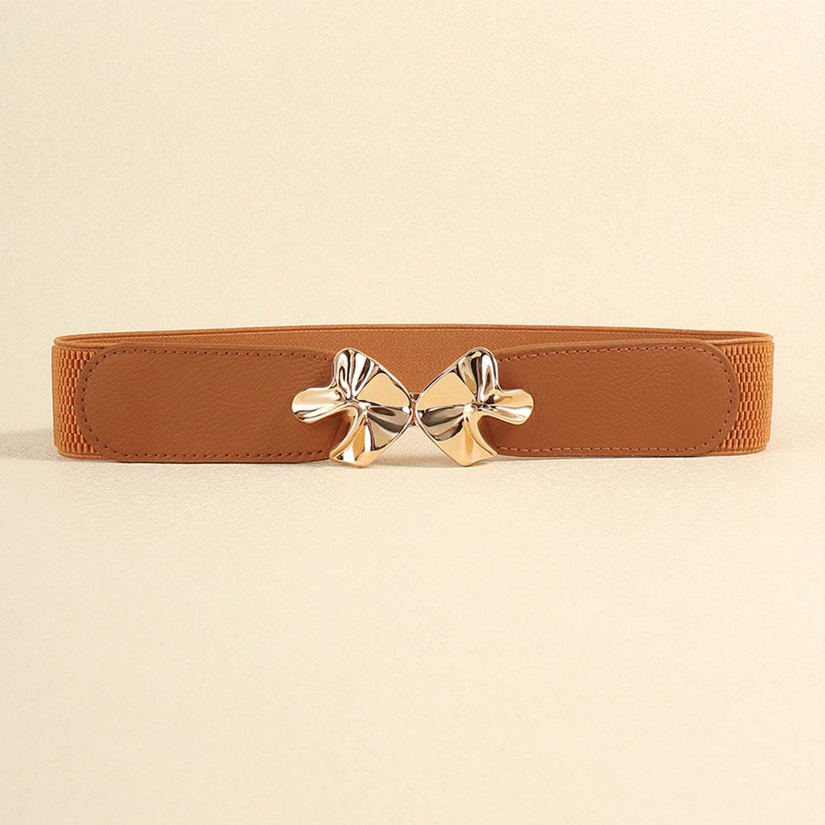 Alloy Buckle Elastic Belt - Delanoir