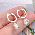 3 Carat Moissanite 925 Sterling Silver Earrings - Delanoir