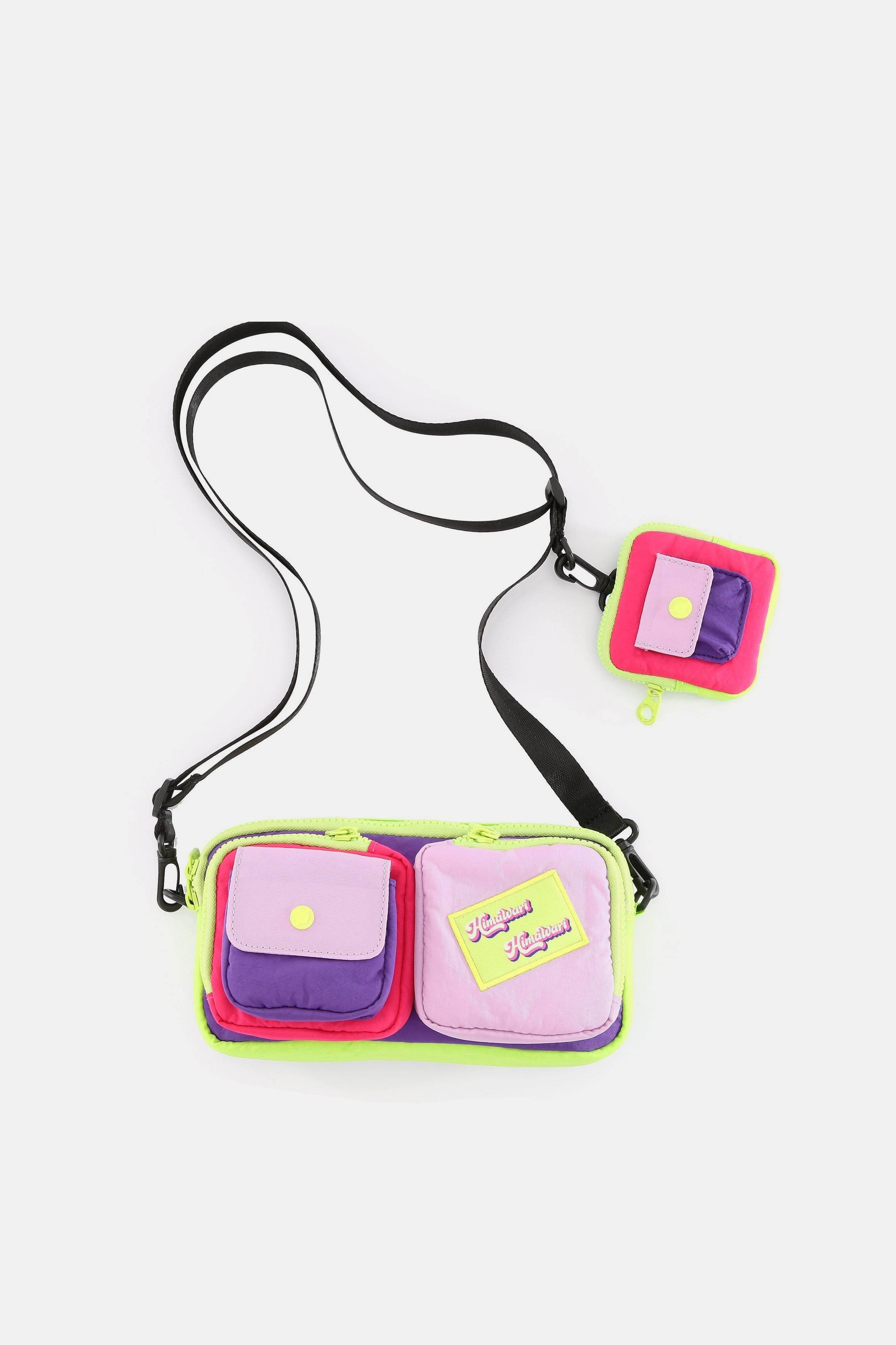 Himawari Removable Strap Nylon Crossbody Bag with EarPods Bag - Delanoir