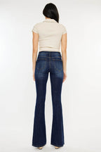 Kancan Full Size Mid Rise Slim Flare Jeans - Delanoir
