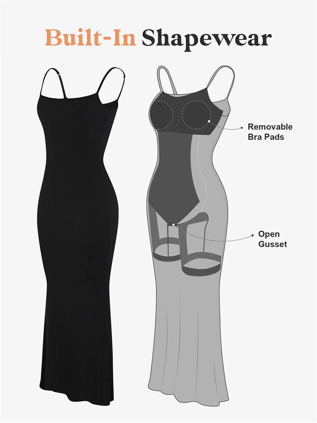 Basic Bae Built-In Shapewear Sleeveless Maxi Dress - Delanoir