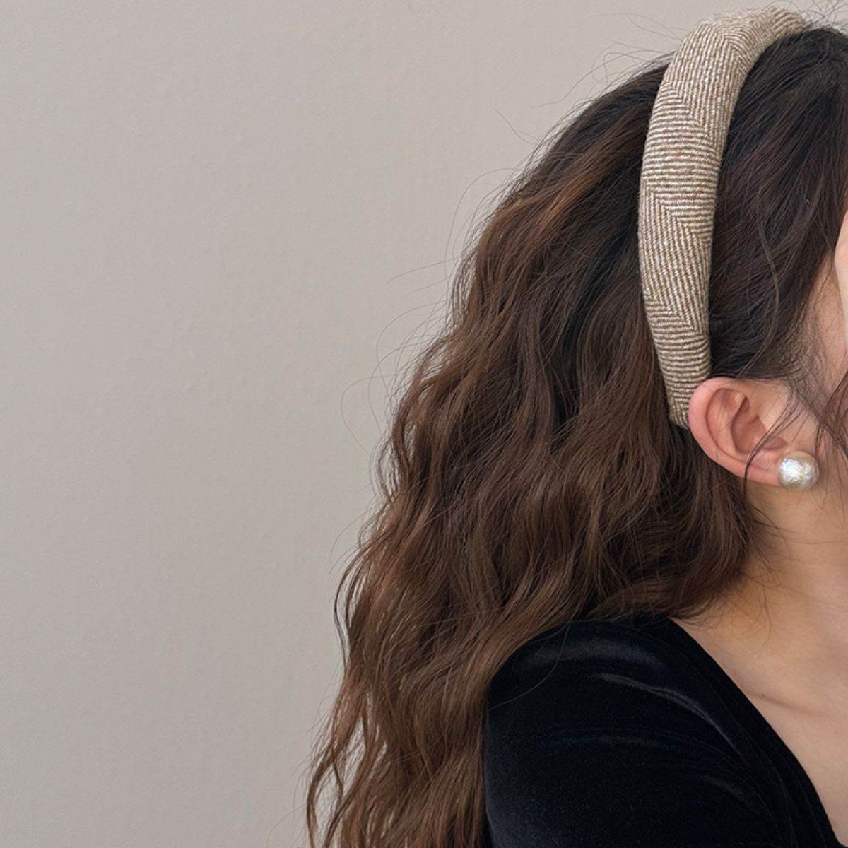 Polyester Wide Hair Headband - Delanoir