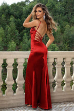 Strappy Backless Maxi Dress - Delanoir
