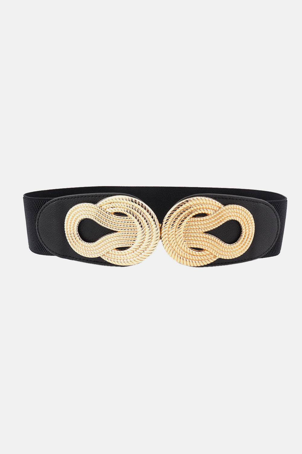 Twisted Alloy Buckle Wide Belt - Delanoir