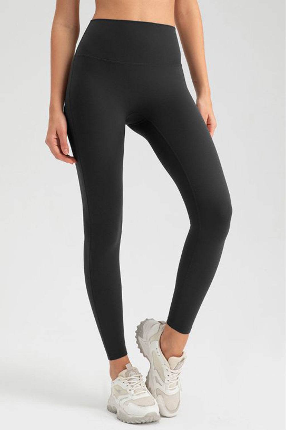 High Waist Skinny Active Pants - Delanoir