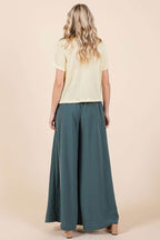 Mittoshop Pleated Wide Leg Pants - Delanoir