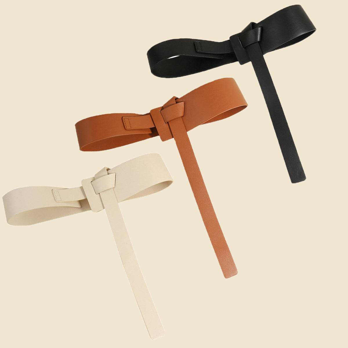 Knot Detail PU Belt - Delanoir