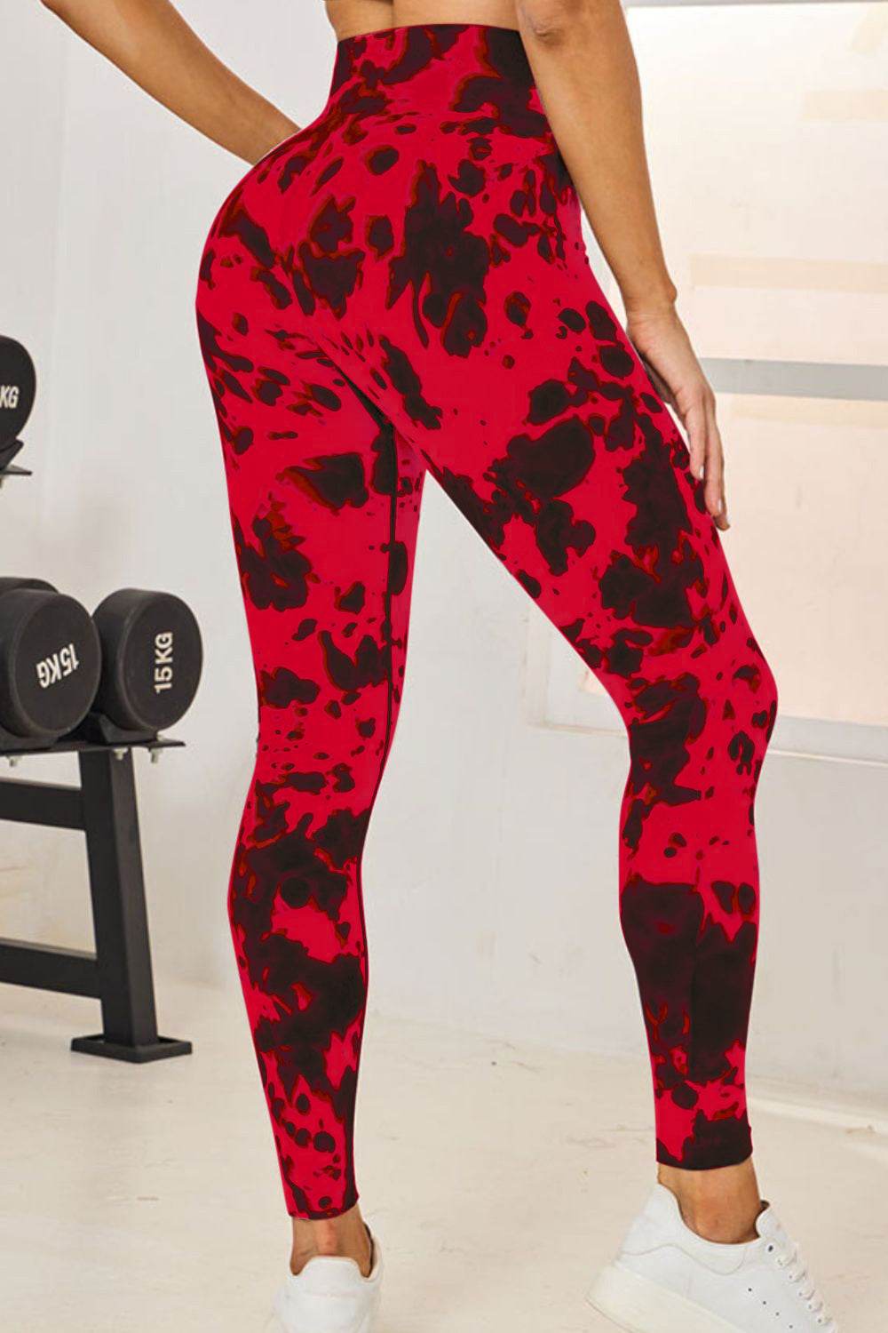 Tie-Dye High Waist Active Leggings - Delanoir