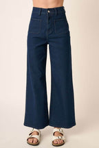 Mittoshop High Waist Wide Leg Jeans - Delanoir