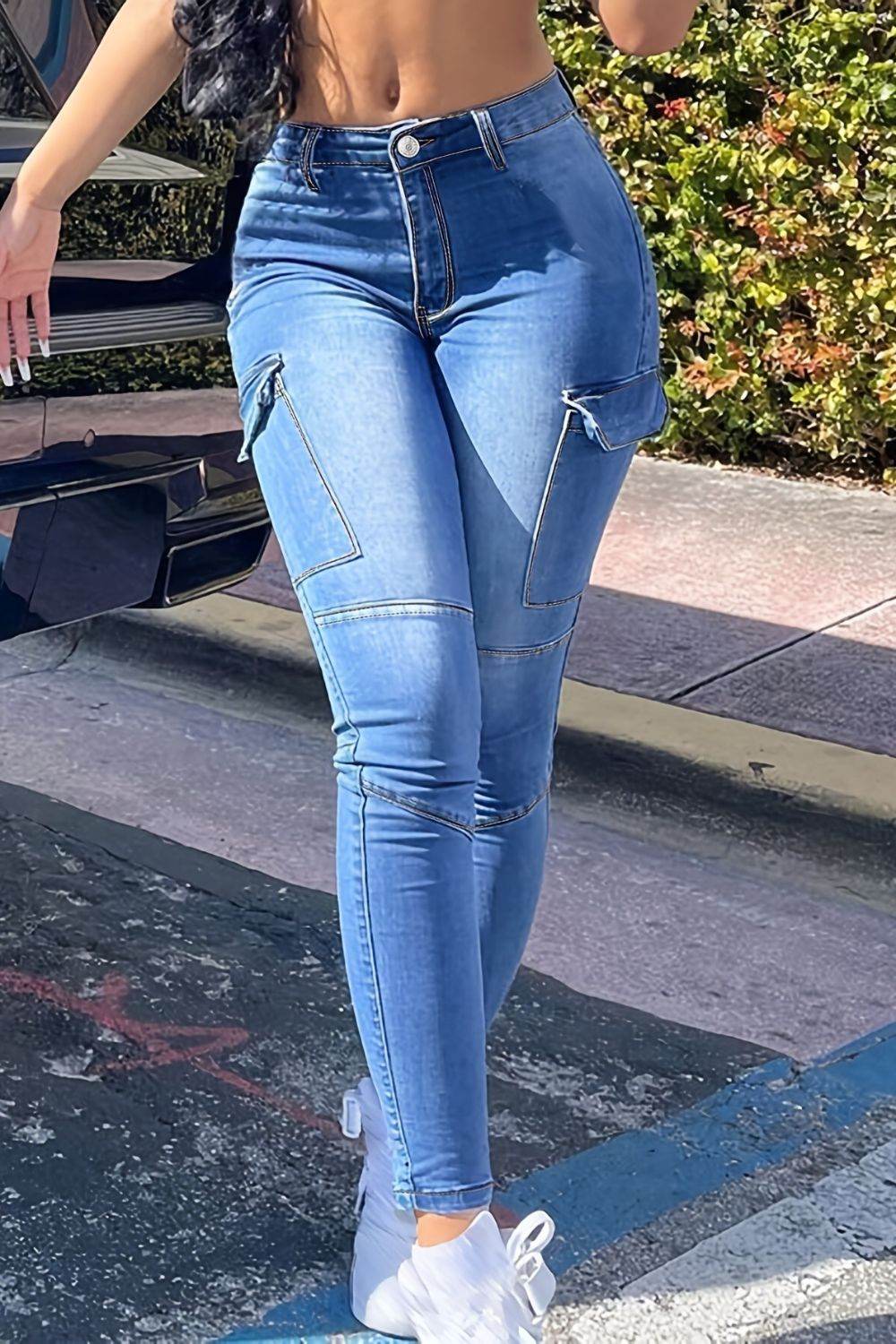 Skinny Jeans with Pockets - Delanoir